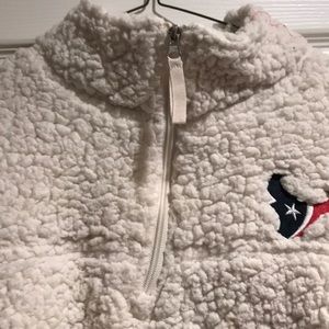 Pull over fleece jacket